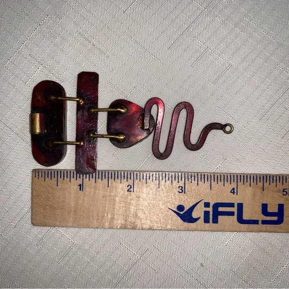 Handmade Artisan Jewelry Set Earrings Pendant Stone Metal Statement 80s 90s Y2K - Picture 7 of 12